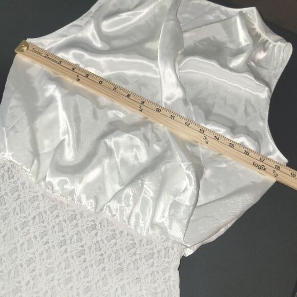 Vintage Lucie Ann Polyester Lace Bodysuit Medium - Picture 7 of 11